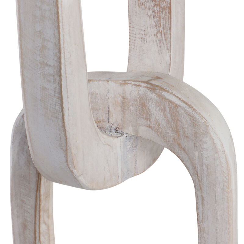 41" Teak Chain Sculpture image number 5