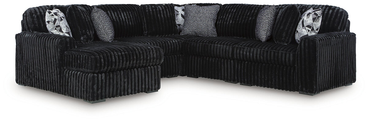 Midnight-Madness 6-Piece Sectional with Chaise