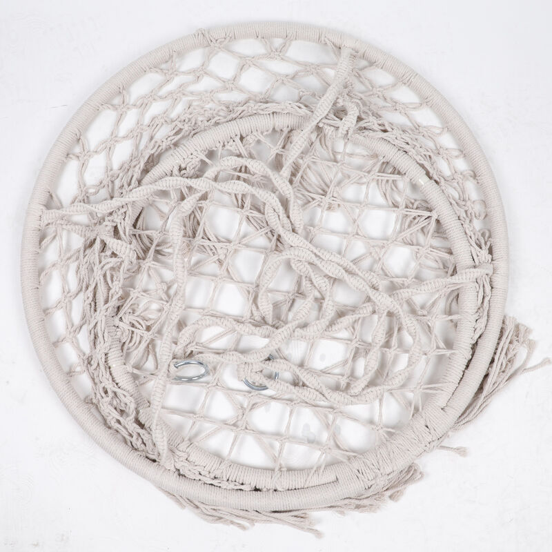 Hammock Chair with Cushion Indoor & Outdoor Hanging Swing for Relaxation