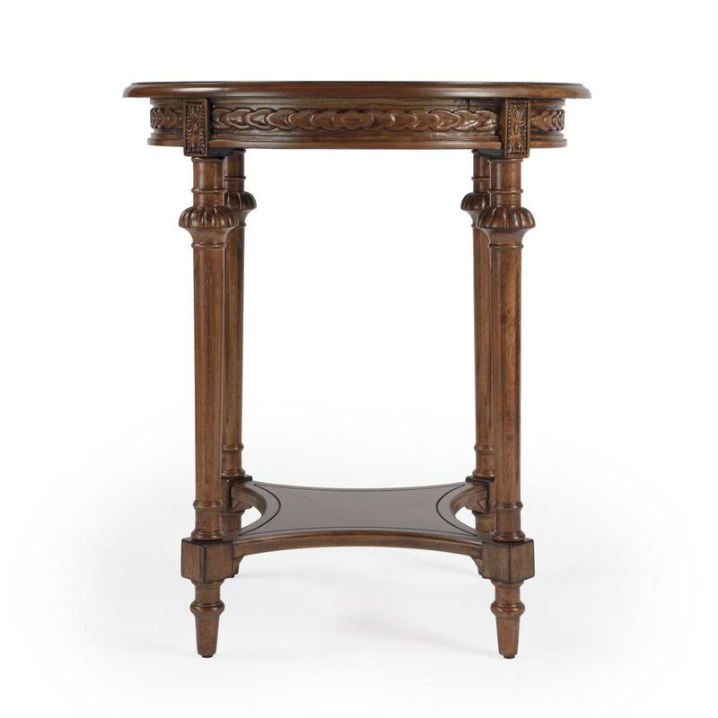 Butler Specialty Hellinger Round End Table, Medium Brown image number 2