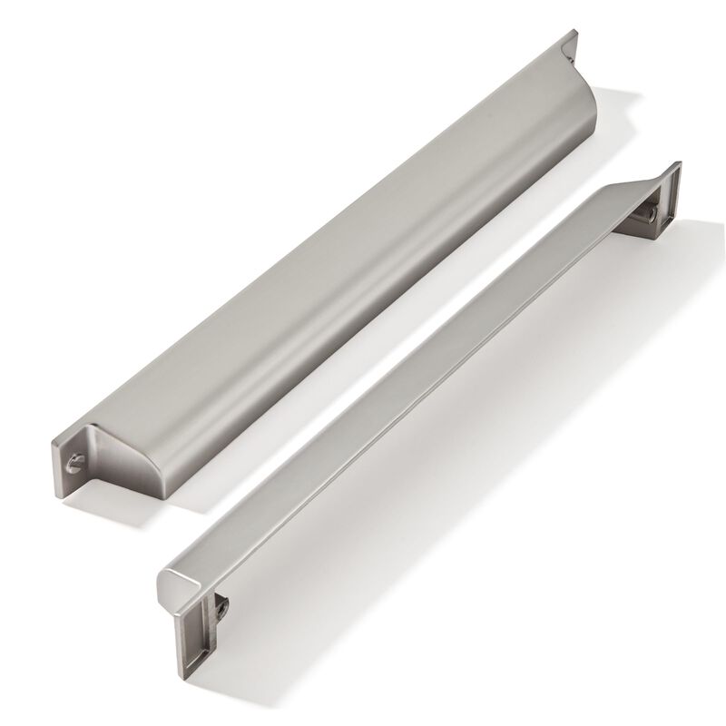 ZAUYX 10 Pack 7 Inch Center to Center Brushed Nickel Cabinet Cup Pulls Satin Nickel Kitchen Hardware Channing Cup Pulls Drawer H