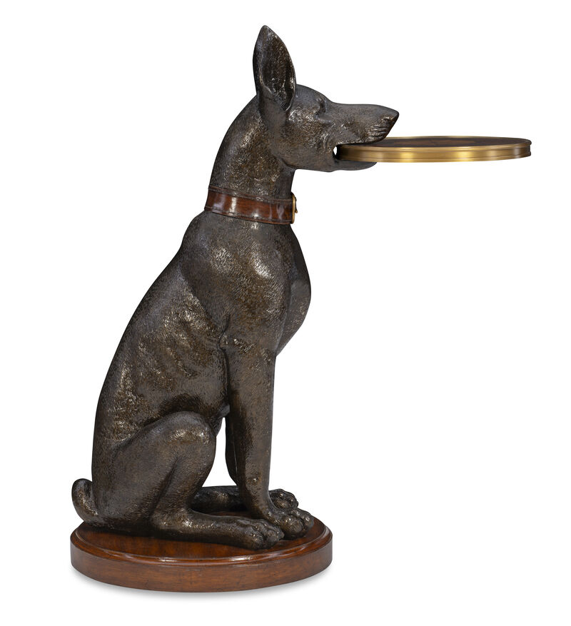 Doberman Accent Table image number 0