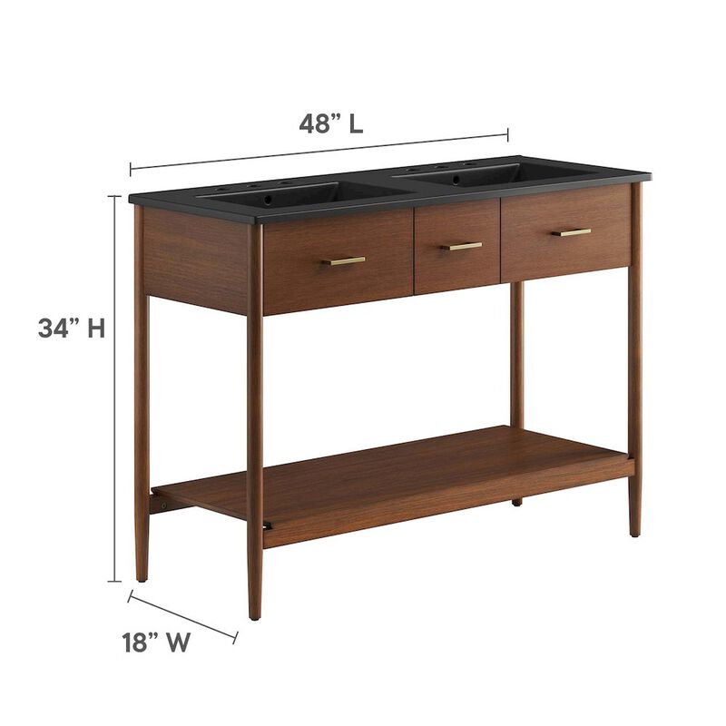 Zaire 48" Double Sink Bathroom Vanity image number 2