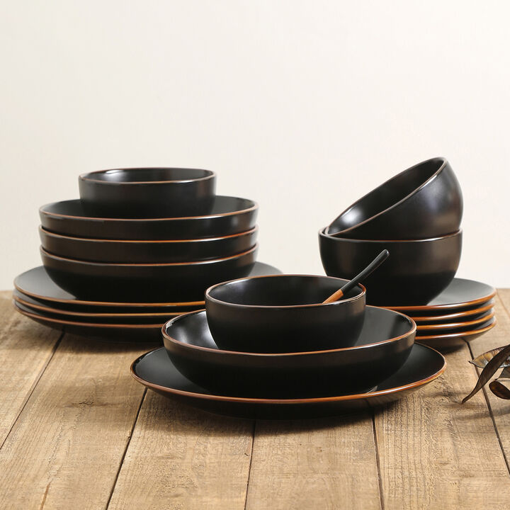 Stone Lain Brasa Stoneware 16 Piece Dinnerware Set
