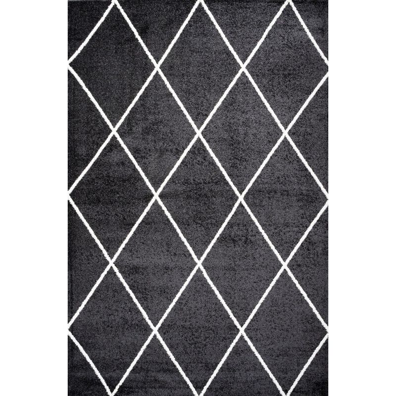 Cole Minimalist Diamond Trellis Area Rug