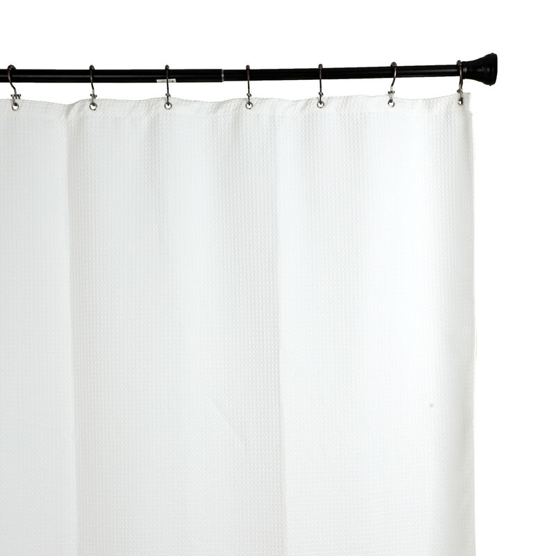 12-Piece Resistant Metal Double Shower Curtain Hooks image number 3