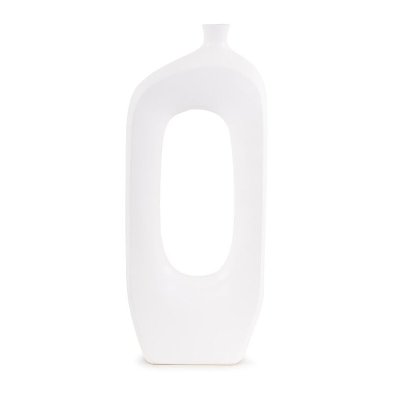 Howard Elliott Hayden White Contemporary Ceramic Vase image number 6