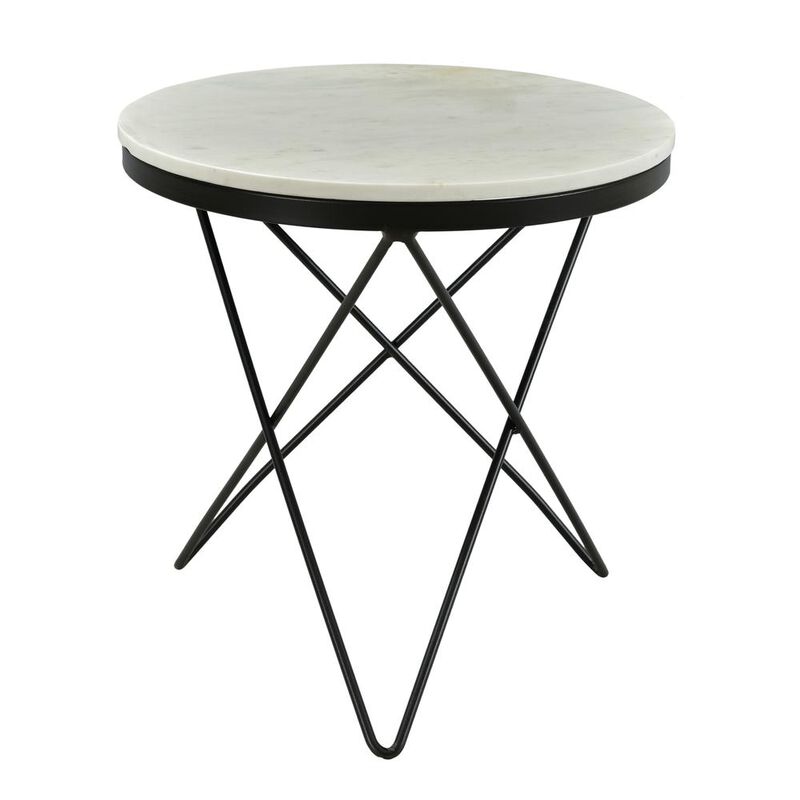 Moe&rsquo;s Haley Side Table Black Base