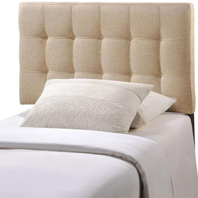 Twin Size Modern Fabric Tufted Upholstered Headboard for Sleek and Stylish Bedroom Design image number 1