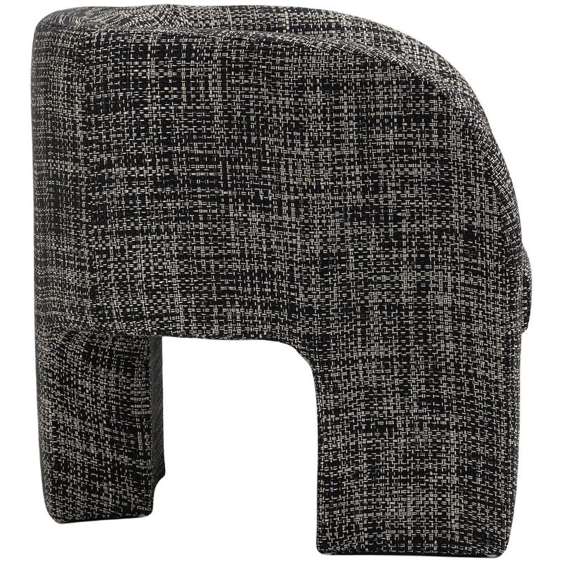 Meridian Furniture Sawyer Black Weaved Polyester Fabric Accent Chair image number 6