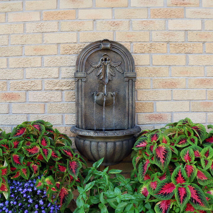 Sunnydaze 27" Florence Wall-Mounted Outdoor Water Fountain