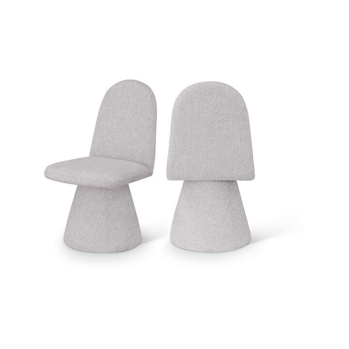 Meridian Furniture Renuar Grey Dining Chair, Set of 2