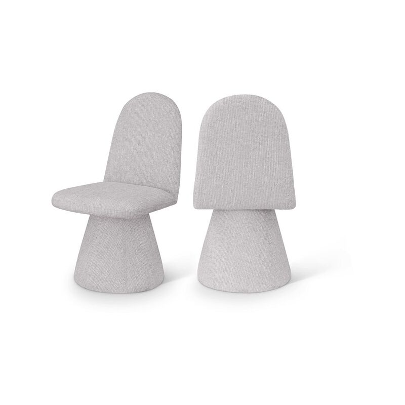 Meridian Furniture Renuar Grey Dining Chair, Set of 2