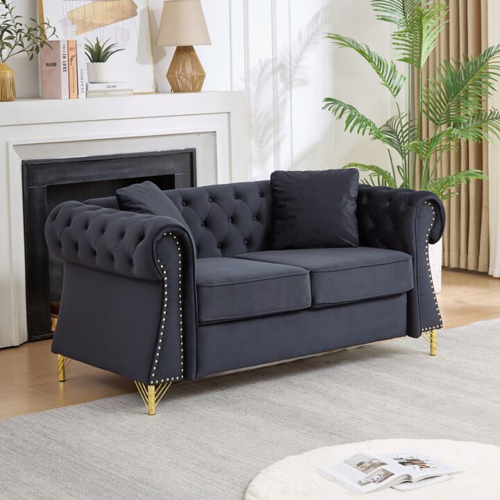 Blust 58.5" Chesterfield Loveseat