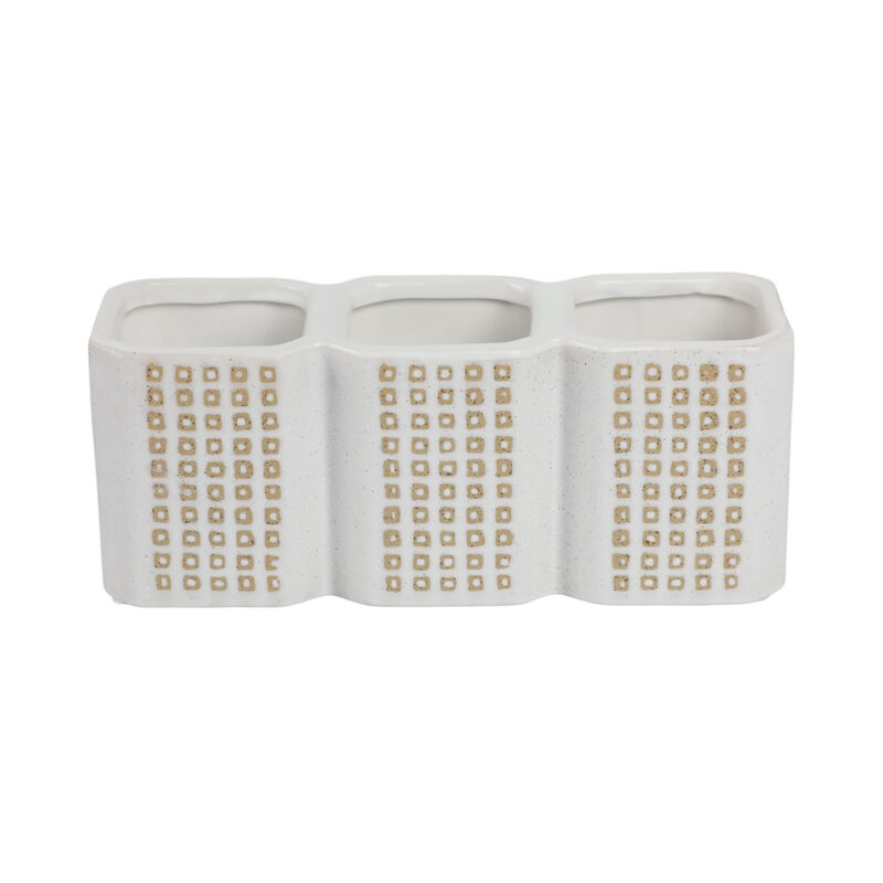 3-Cup Dotted Pen Holder image number 3