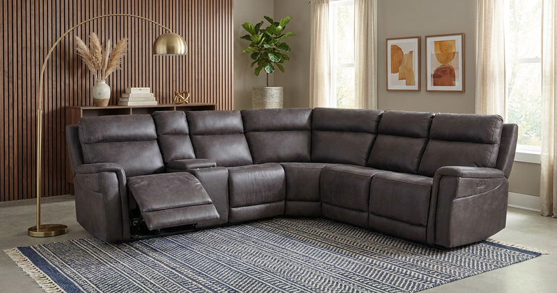 Casual 6-Piece Power Sectional image number 1