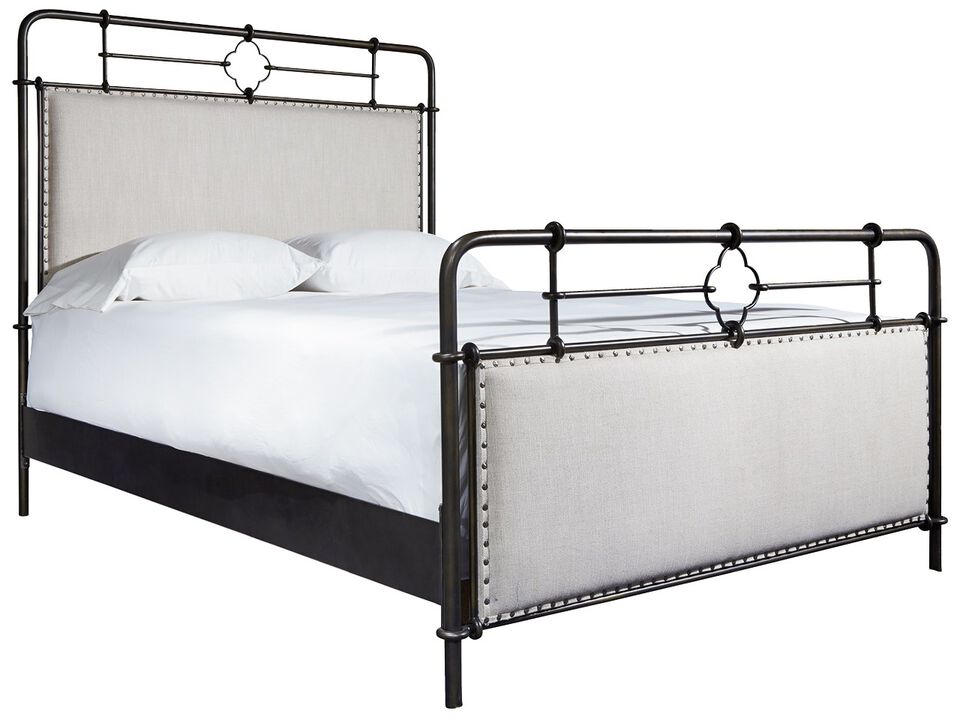 Upholstered Metal Bed