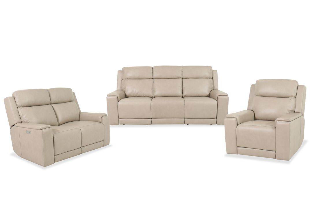 Emerson Taupe 3 Piece Living Set