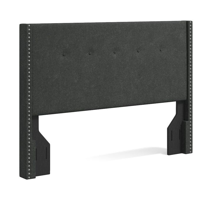 Rize Home Upholstered Headboard Queen Gray