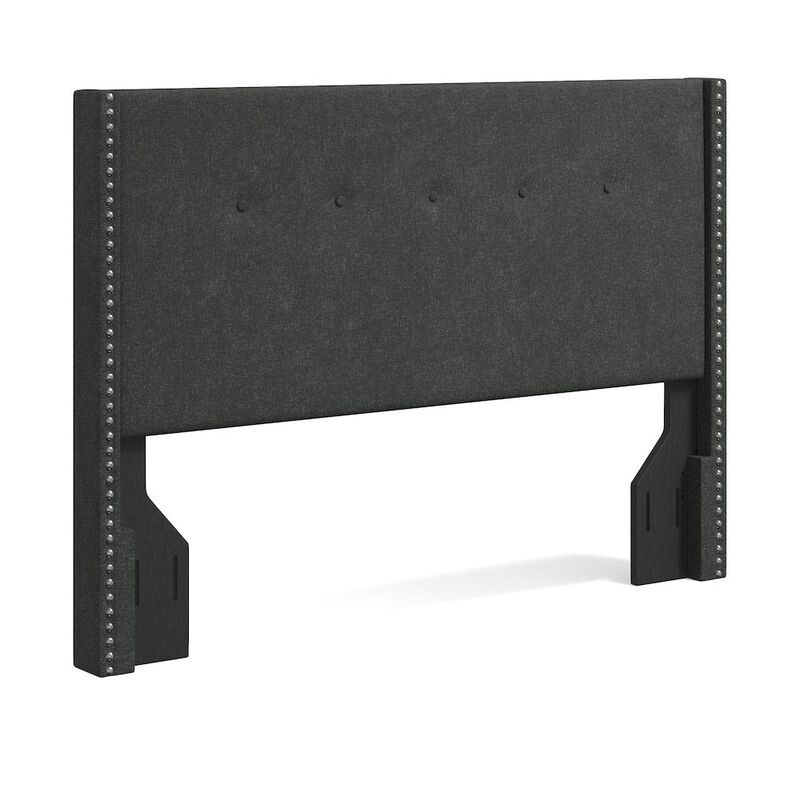 Rize Home Upholstered Headboard Queen Gray image number 0