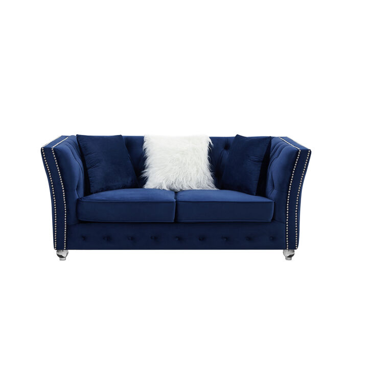 L8085 Two-seater sofa Navy Blue