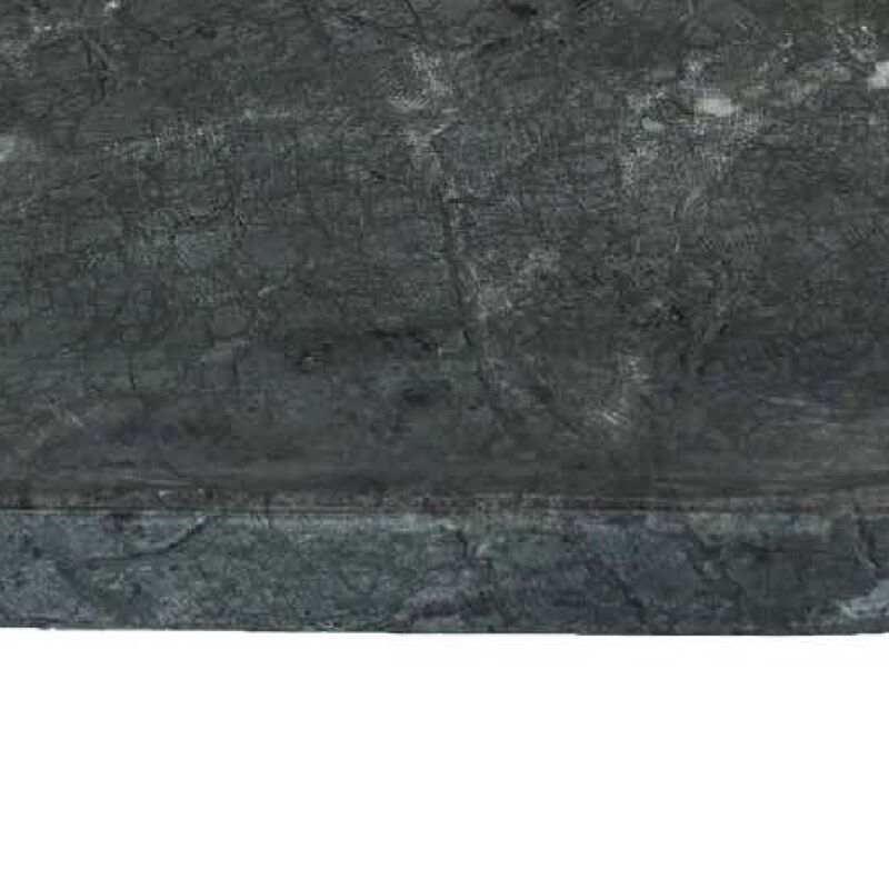 Decorative Oval Tray, Green Marble, Unique Veining Pattern, 14 Inch