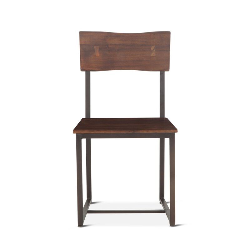 World Interiors Belfrie Dining Chair in Walnut Finish - Single Chair