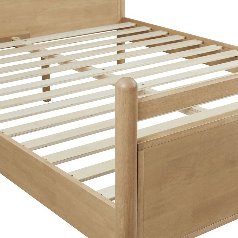 Leni King Size Wood Platform Bed Frame image number 7