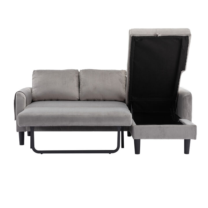 Sectional Sofa Bed with Storage Convertible Chaise sofa bed