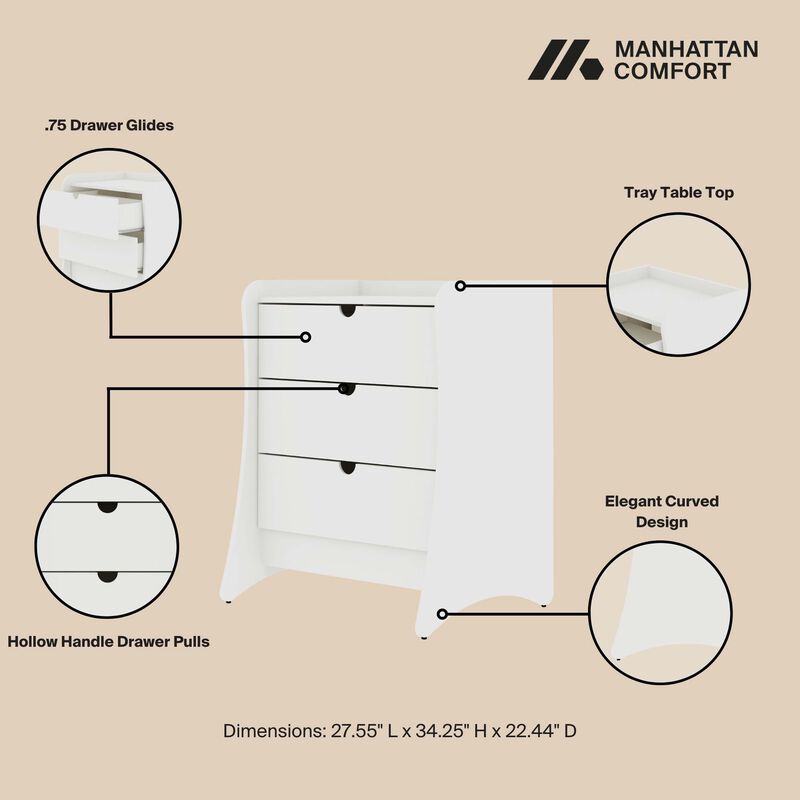 Coney White Dresser image number 2