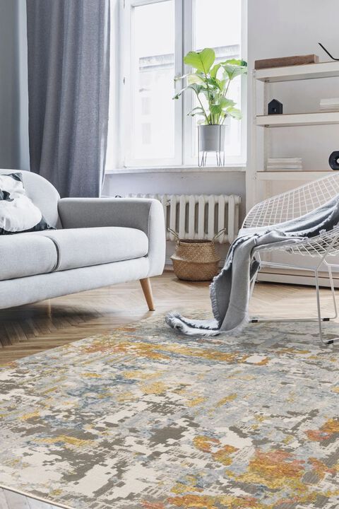 Caravan 1340W Beige 2'3" x 7'6" Runner Rug
