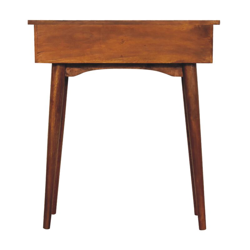 Artisan Furniture Solid Wood Mini Chestnut Hallway Console, 2 Drawers, Brown image number 7