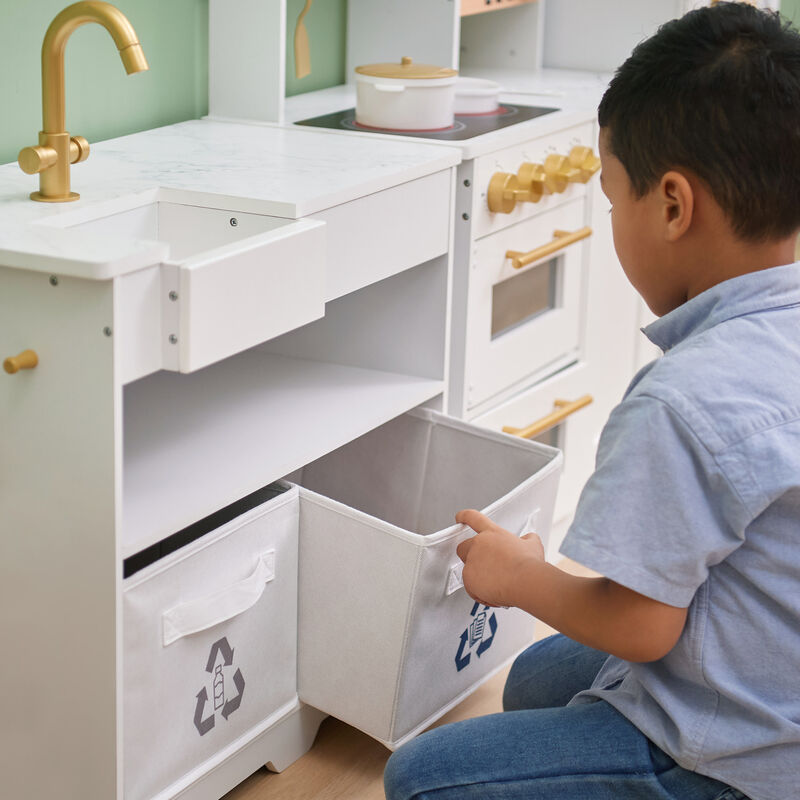 Little Chef Atlanta Modular Play Kitchen, White/Gold image number 5