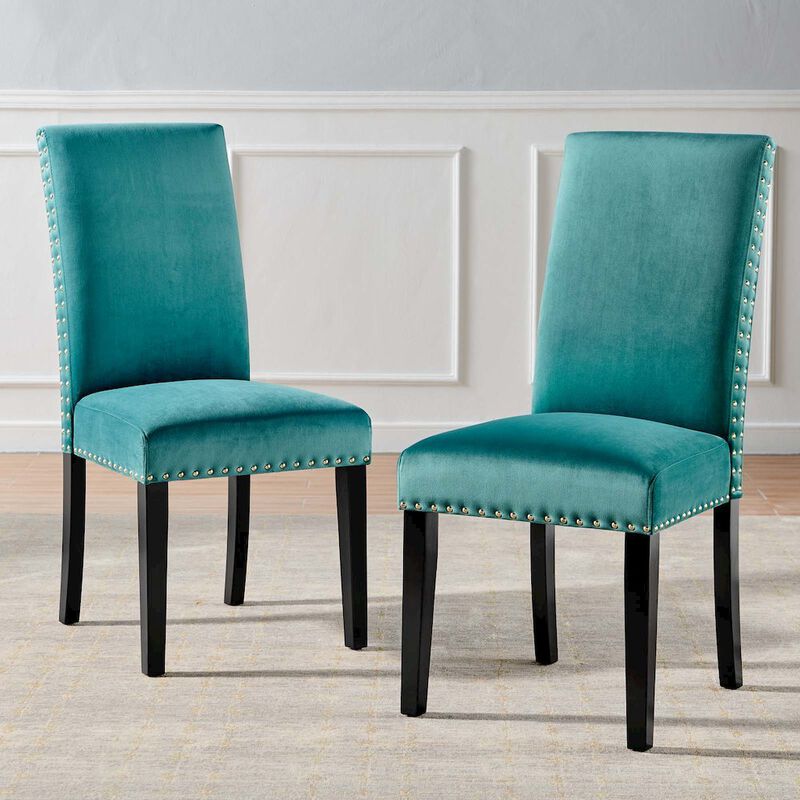 Parcel Performance Velvet Dining Side Chairs Set of 2 image number 9