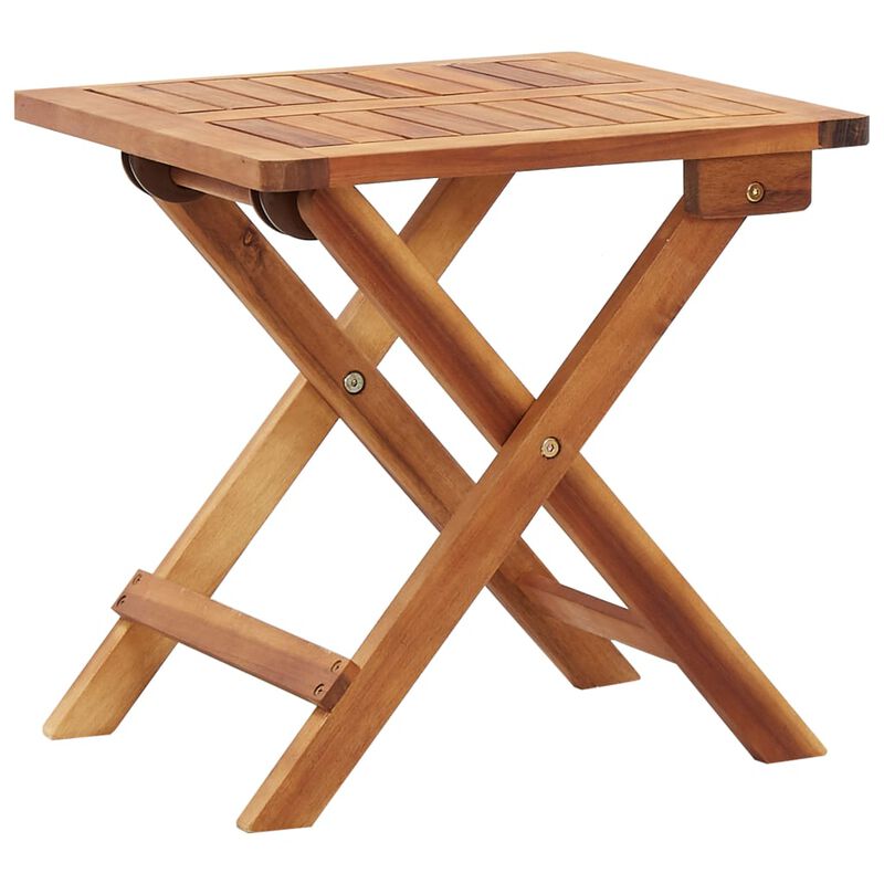 vidaXL Folding Garden Coffee Table 40x40x40 cm Solid Acacia Wood image number 0