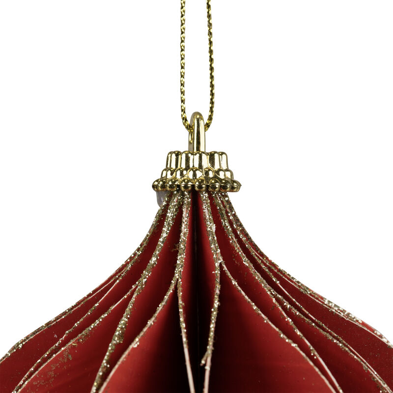 4.25" Glittered Red Onion Christmas Ornament image number 5