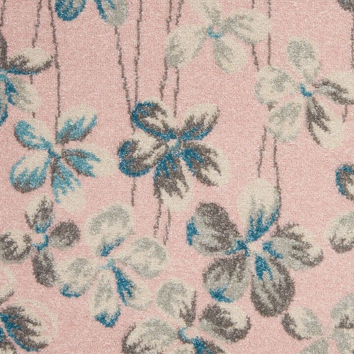 HomeRoots Botanical Leaves Area Rug