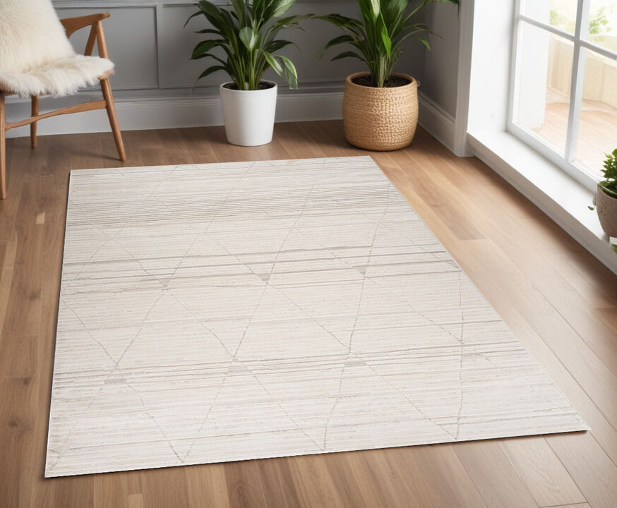 HomeRoots Abstract Area Rug