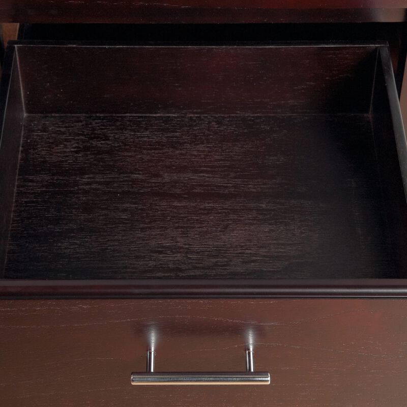 Nevis One Drawer Nightstand in Espresso