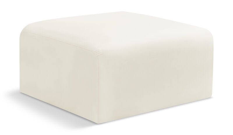 Meridian Furniture Arc Vegan Leather Ottoman