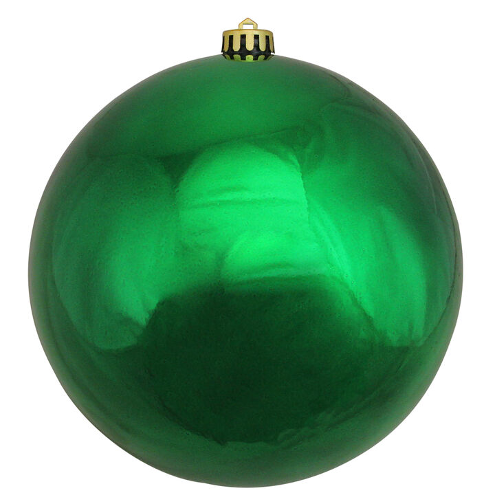 Shiny Xmas Green Shatterproof Christmas Ball Ornament 10" (250mm)