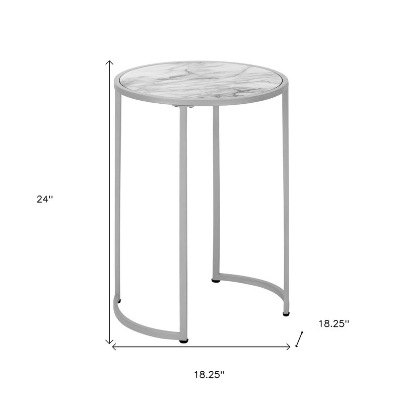 Stylish Round Side Table, Versatile Accent Table for Any Room Setting image number 2