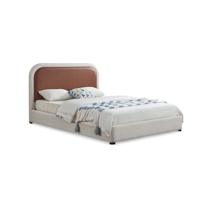 Meridian Furniture Blake Brown Vegan Leather King Bed