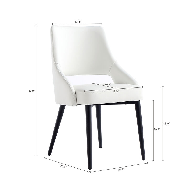 Tremont White Dining Chairs (Set of 6)
