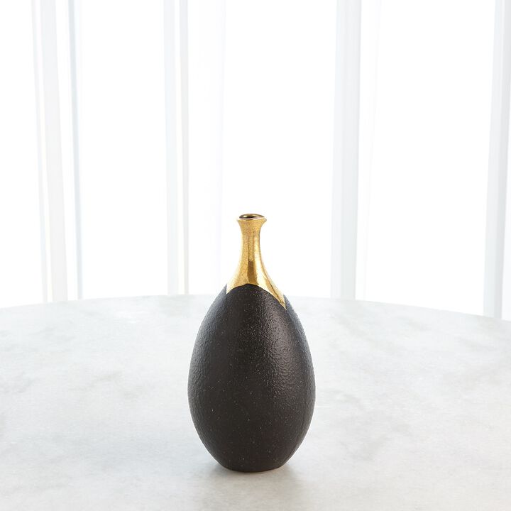 Dipped Golden Crackle Vase