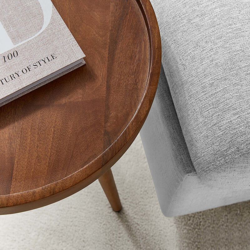 Chiro Round Wood Side Table image number 7
