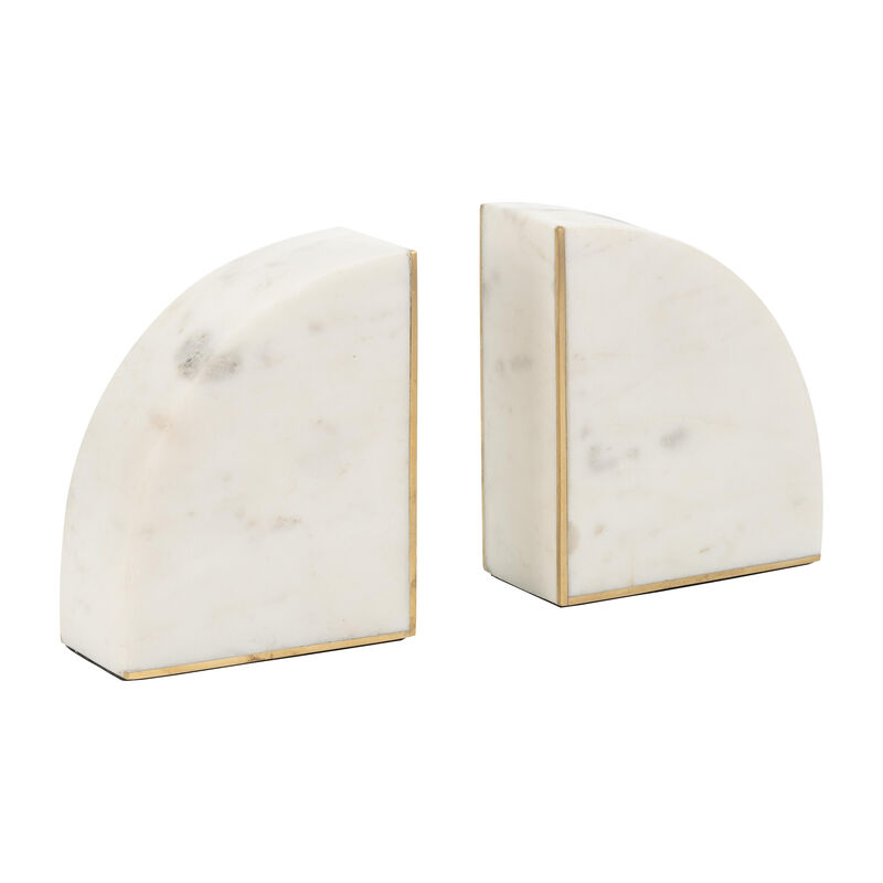 Marble, S/2 5" Pie Bookends image number 3