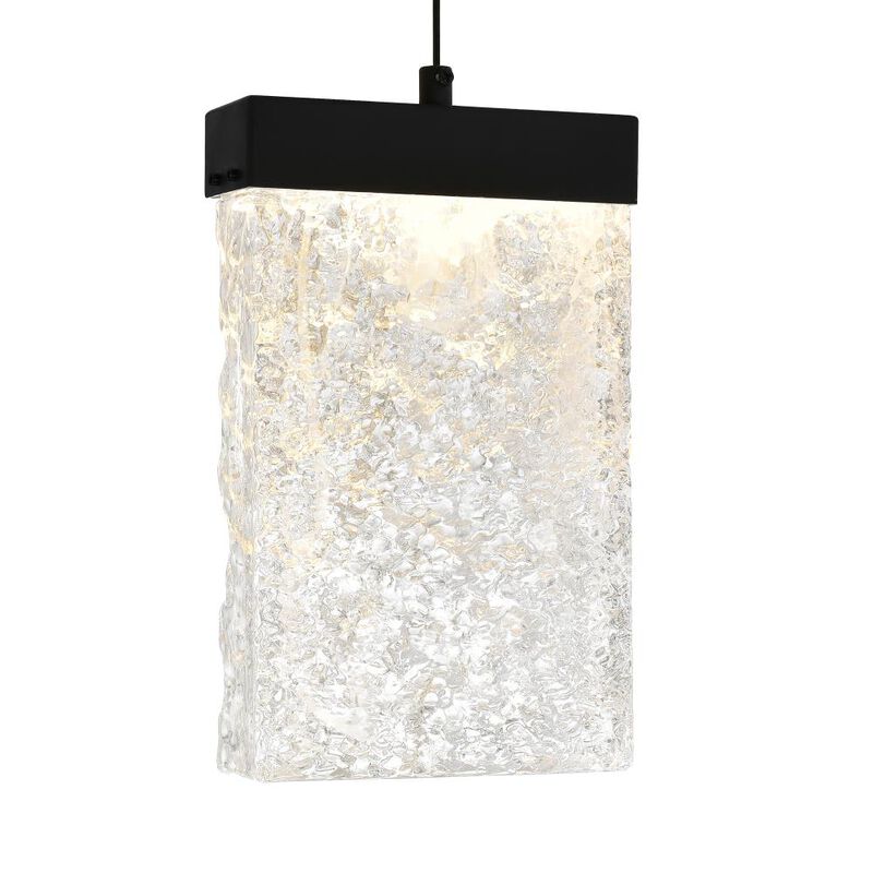 Lava Integrated LED Black Chandelier