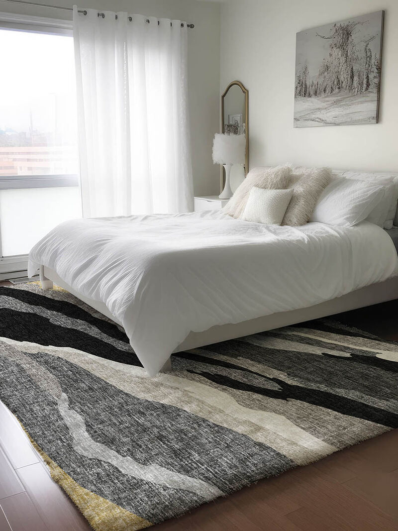 Lorenzo LN4 Black 9' x 12' Rug