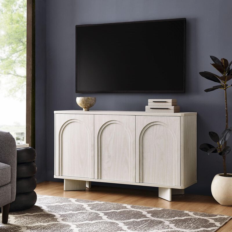 Flux Arched Door Sideboard in White Wash image number 1